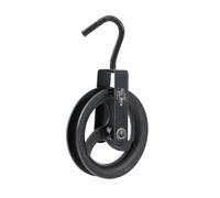 KATSU Tools Gin Wheel 160 mm con gancio girevole ruota a mano corda puleggia blocco ponteggi gru di sollevamento 182124