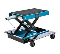 KATSU Tools, cric per moto con carrello, supporto per sollevamento moto, capacità massima 500 kg, supporto per sollevamento e manutenzione di moto da motocross e dirt bike 161231
