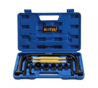 KATSU Tools Kit di 12 attrezzi portatili per compressore a molla con valvola Lapper, per auto, furgone, moto, automotive, modello 450342