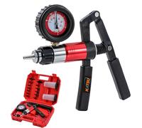 KATSU Tools Kit di spurgo per spurgo del liquido dei freni 2 in 1, tester per pompa a vuoto e pressione portatile, funzionamento con una sola persona, per auto e moto 450823