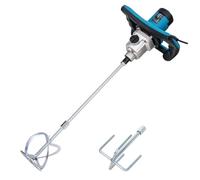 KATSU Tools Miscelatore elettrico a pale da 1400 W - Sistema meccanico a doppia marcia, 6 velocità variabili, agitatore extra, per miscelare vernice, cemento, malta