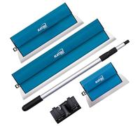 KATSU Tools Spatole per Stucco Kit, Frattazzo per Stucco in Acciaio Inox da 25+40+60 cm, Spatola di Finitura per Intonacare Pareti e Soffitti