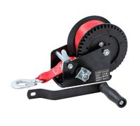 KATSU Tools Verricello Manuale Resistente 1600lbs 725kg con Cinghia in Poliestere da 10m, per Rimorchi Barche, Camper e Applicazioni Marine 325922