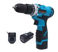 KATSU Trapano a percussione a batteria 16.8 V con 2 batterie al litio (Li-ion)