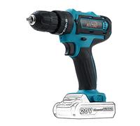 KATSU Trapano a percussione 'batteria 21V', Trapano Avvitatore Batteria 10mm Mandrino Autoserrante, 2 Velocità e Luce a LED, per Casa DIY Progetto