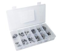 KATSU Woodruff Mezza Luna Assortimento 80 Pezzi Motore Ingranaggio Albero di Trasmissione Parallelo Volano Puleggia Semicerchio Elementi di Fissaggio Kit Assortimento - 8 Taglie