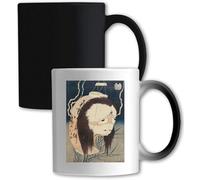 Katsushika Hokusai Ghost Ghost Painting - Tazza cambia colore, colore: Bianco