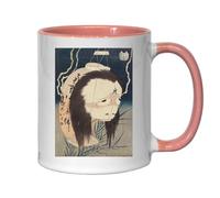 Katsushika Hokusai Ghost Ghost Painting Tazza da tè e caffè in ceramica rosa