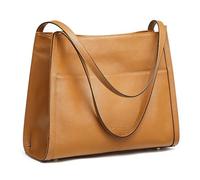 Kattee Borse Tote in Pelle per Donna, Borse a Spalla Morbide in Pelle e Borse a Mano, Marrone, Large, Design elegante