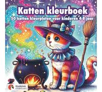 Katten Kleurboek: 50 katten kleurplaten voor kinderen 4-8 jaar