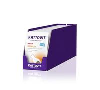 KATTOVIT - Cibo umido per gatti | Cibo umido per gatti come alimento completo in sacchetto fresco, cibo dietetico per gatti adulti con malattie del tratto urinario | 24 x 85 g di vitello