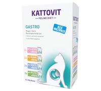 Kattovit Gastro Buste 12 x 85 g Alimento umido assortito per gatti - Mix: Pollo, Tacchino, Anatra, Salmone