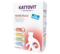 Kattovit Renal Buste 12 x 85 g Alimento umido per gatti - Mix: Pollo, Tacchino, Manzo, Anatra