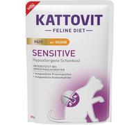 Kattovit Sensitive Paté Con Pollo 10 X 85g (25,76 €/ KG)