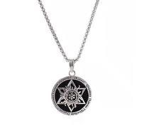 KaTunn Collana uomo, ciondolo uomo, stile mistico, cordone pelle, gomma, unisex, moda uomo e donna, giovane, regalo, 40cm, inossidabile, Stile per bambini