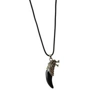KaTunn Collana uomo, ciondolo uomo, stile mistico, cordone pelle, gomma, unisex, moda uomo e donna, giovane, regalo, 40cm, inossidabile, Stile per bambini