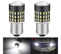 KATUR 1156 BA15S 7506 1073 1095 Lampadina a LED 3014 54 Chipset 650 Lumens per Segnale di Girata Backup Retromarcia Freno Posteriore Parcheggio Luci RV, Xenon Bianco (Confezione da 2)