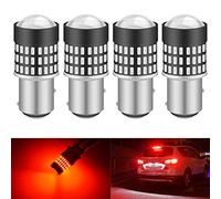 KATUR 1157 BAY15D 1016 Lampadina a LED 900 Lumen 3014 78SMD Lampadine a LED per Segnale di svolta dei Freni Retromarcia Backup Lampada a Luce retromarcia, Rosso Brillante (Confezione da 4)