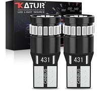 KATUR 194 LED Lampadina Ultra Blu Super Luminosa 168 2825 W5W T10 Wedge 24-SMD 3014 Chip LED Lampadine di Ricambio Canbus Senza Errori Dome Map Door Luci Targa di Cortesia (2 Pezzi, Blu)