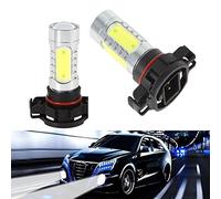KATUR, 2 lampade H16 da 7,5 W con lampadine LED Cree, PSX24W, LED per fendinebbia e luce diurna con sorgente luminosa da 12 V, 6000 K