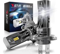 Katur 2 pezzi Turbo H7 LED luci 1:1 mini dimensioni lampada frontale wireless 16000LM LED chip H7 faro