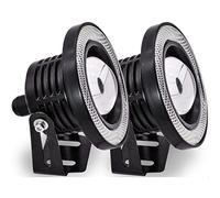 KATUR 2 pz Ad Alta Potenza 3.5 pollice Proiettore Universale Bianco LED Fendinebbia COB Halo Angel Eye Anelli DRL Guida Lampadine