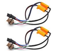 KATUR 2pcs 50W 8ohm 7443 7444NA Led Resistori di carico - Fix LED Lampadina Fast Hyper Flash per LED Indicatore di direzione lampeggiante o LED Luci targa Errore