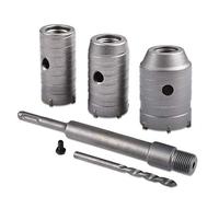 KATUR 30,40,50mm Frese Carotatrici a Tazza, SDS PLUS Set Seghe a Tazza Trapano Per Mattoni, Pareti In Calcestruzzo, Aperture Per L'Aria Condizionata