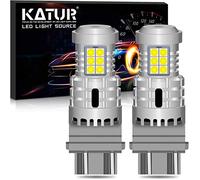 KATUR 3157 3057 T25 P27/7W Lampadine a LED Luminoso Eccellente 12pcs 3030 & 8pcs 3020 Chips CANBUS Senza errori Luci di parcheggio di Arresto della Coda del Freno di retromarcia,Xeno Bianco