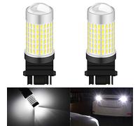 KATUR 3157 3155 3157A 3457A Lampadina a LED 3014 Chip 3000 Lumens 6500K Xenon Bianco Sostituire per retroilluminazione Indietro Freno Posteriore Indicatori di direzione, (Confezione da 2)