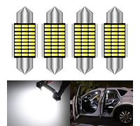 KATUR 36mm Festoon C5W ha Condotto Le lampadine 6000K Luce Bianca Super Bright Chipsets Canbus Errore Gratuito per 6418 6461 6451 Interno Cupola luci Targa della Porta (4pcs, Bianco)
