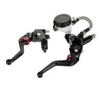 KATUR 7/8" moto anteriore freno frizione leve freno freno regolabile cilindro maestro per Honda CBR250R CBR300R CBR500R CB500F/X 2013-2016 -Nero (1 set)