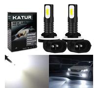 KATUR 881 LED Lampadine fendinebbia Estremamente Luminoso 2400 Lumen Max 75W LED ad Alta Potenza per Luce Diurna DRL o fendinebbia, Xenon Bianco (881 Bianco)