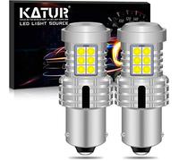 KATUR BAU15S PY21W 7507 Lampadine a LED Luminoso Eccellente 12pcs 3030 & 8pcs 3020 Chips CANBUS Senza errori Luci di parcheggio di Arresto della Coda del Freno di retromarcia,Xeno Bianco
