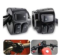 KaTur, comandi cablati per manubrio di motocicletta Harley, dimensioni 2,5 cm, confezione da 1 coppia
