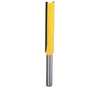 KATUR Fresa diritta extra lunga con gambo da 1/4 di pollice, fresa a filo con cuscinetto, lama di rifilatura per fresatura del legno (lunghezza lama 50 mm)