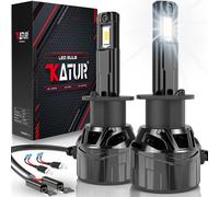 KATUR Lampadina LED H1 120W 30000LM 700% Luminosità H1 LED Lampadine Plug And