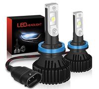 KATUR Lampadine H11 H9 LED Fari Lampadine Super Bright CREE 16000LM Kit di conversione del Faro all-in-One LED Integrato 60W 6500K Bianco allo Xeno - 3 Anni di Garanzia