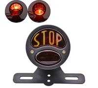 KATUR - Luce Stop per fanale Posteriore Moto,con alloggiamento in Ferro, da 12 V