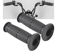 KATUR Manopole 22mm Manubrio Moto 7/8 ''22 mm 24mm Manopole Moto Antiscivolo in Gomma compatibili per Moto ATV Harley Davidson Suzuki Honda Kawasaki Yamaha (Nero)