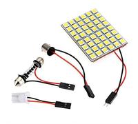 KATUR Pannello Led 48SMD 5050 2xT10 Ba9s Adattatore Festone Dome Light 12V pannello