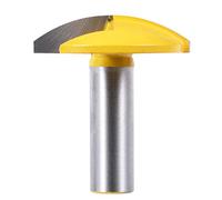 KATUR Punta del router corona orizzontale, punta del router di modellatura del cappuccio corona, punta del router piccola ciotola con gambo 1/2 pollice (larghezza 1-3/4 ", raggio 1,65")