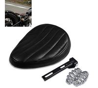 KaTur Sella per moto da solista in pelle a basso profilo universale per cruiser, bobber, chopper, Harley, Honda, Yamaha, Suzuki, Kawasaki