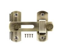 KATUR Serratura per porta scorrevole di fienile più spessa, 3,94" x 2,75" in acciaio inox Flip Latch Gate Latches Bar Latch Safety Door Lock Small Gate Bolt per il bagno, all'aperto, garage (Bronzo)