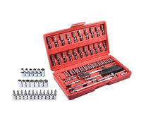 KATUR Set di prese per unità metriche da 1/4 di pollice, kit di strumenti combinati per chiave a cricchetto per chiave a bussola