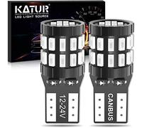 KATUR T10 W5W LED 194 168 2825 Lampadina Cuneo LED CANBUS Senza errori Super Luminoso Blu 30x3014SMD 12-24V per Luci Car Dome Map Door Luce di cortesia per Targa (Versione aggiornata)