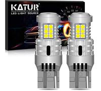 KATUR T20 7440 W21W 7440NA Lampadine LED Luminoso Eccellente 12pcs 3030 & 8pcs 3020 Chips CANBUS Senza Errori Luci di Parcheggio di Arresto della Coda del Freno di Retromarcia, Xeno Bianco