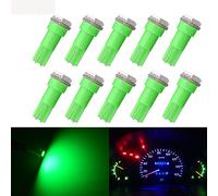 KATUR T5 70 73 74 79 85 86 206 406 lampadine LED 5050 1SMD verde 1W 12V strumento interno auto cluster Gauge luci LED cruscotto segnale lampadine (confezione da 10)