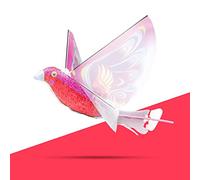 Katutude Bird Giocattolo Volante,Simulazione di uccelli telecomandati Volo RC Giocattoli con luci LED Mini forma doiseau de Drone Giocattolo Regali daerei telecomandati per bambini principianti Rosso