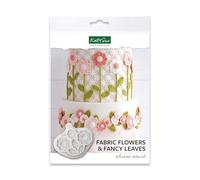 Katy Sue Katy Sue Moulds - Stampo in silicone a forma di fiori e foglie fantasiose, per decorazione torte e artigianato, 40 x 40 e 25 x 25 mm, da utilizzare con fondente, pasta di zucchero e argilla